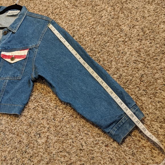 Vintage Beverly Hills Denim Crop Americana Jacket - Picture 2 of 13
